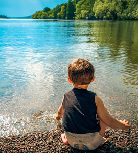 child in nature