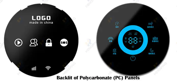 backlighting effect of polycarbonate pc panels