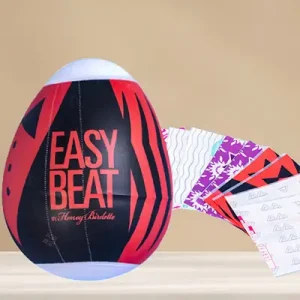 shrink wrap sleeve for easter eggs, gashapon